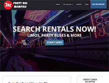 Tablet Screenshot of partybusmemphis.net